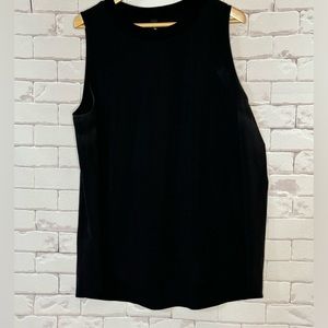 Athleta tank, tulip type hem, 1X, black